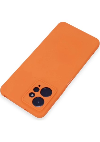 Xiaomi Redmi Note 12 4g Kılıf Nano Içi Kadife Silikon - Turuncu – Darbe Koruma