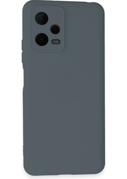 Xiaomi Redmi Note 12 Pro 5g Kılıf Nano Içi Kadife Silikon - Gri – Darbe Koruma
