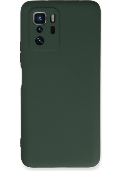 Xiaomi Poco X3 Gt Kılıf Nano Içi Kadife Silikon - Koyu Yeşil – Darbe Koruma
