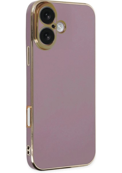 iPhone 16 Kılıf Volet Silikon - Mor – Darbe Koruma