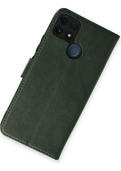 Realme C25 Kılıf Trend S Plus Kapaklı Kılıf - Yeşil – Darbe Koruma