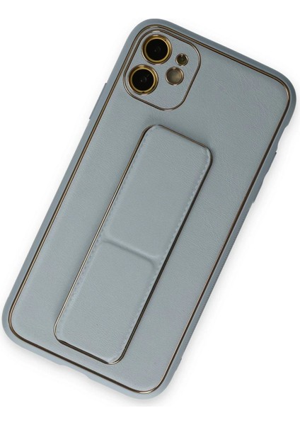iPhone 12 Kılıf Coco Deri Standlı Kapak - Sky Blue – Darbe Koruma fiyatları