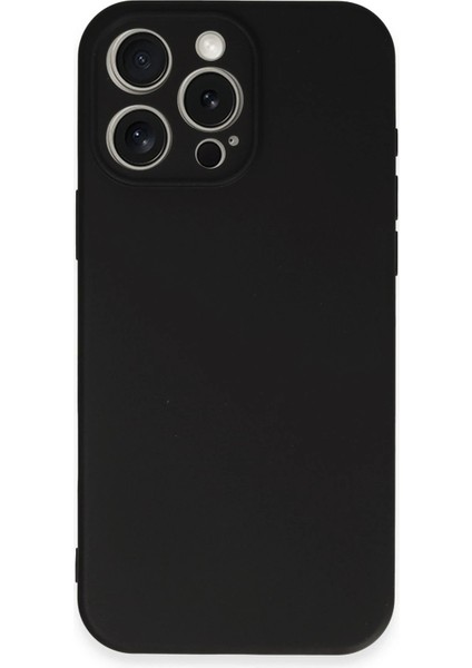 iPhone 16 Pro Kılıf Nano Içi Kadife Silikon - Siyah – Darbe Koruma