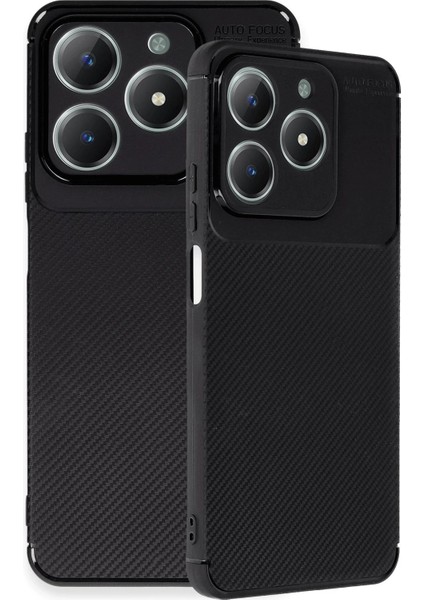 Realme C61 Kılıf Auto Focus Karbon Kapak - Siyah – Darbe Koruma modelleri