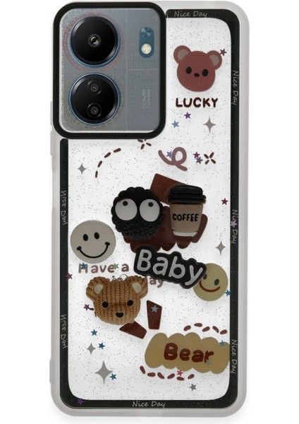 Xiaomi Redmi 13C Kılıf Sweet Desenli Silikon Kapak - Sarı – Hızlı Kargo