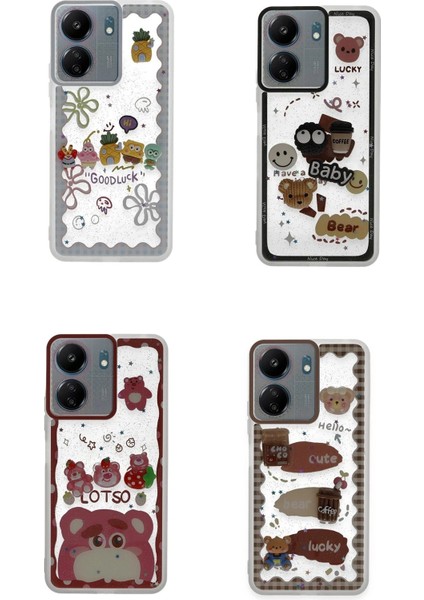 Xiaomi Redmi 13C Kılıf Sweet Desenli Silikon Kapak - Sarı – Hızlı Kargo