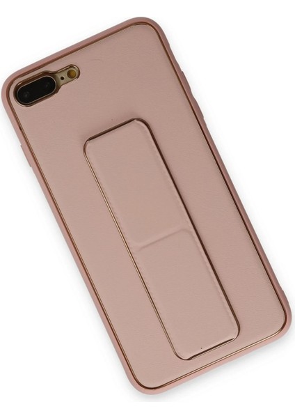 iPhone 7 Plus Kılıf Coco Deri Standlı Kapak - Pembe – Darbe Koruma fiyatları
