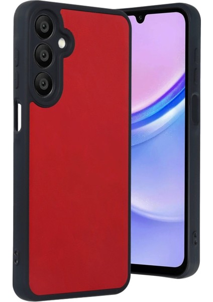 Samsung Galaxy A16 5g Kılıf Aras Deri Kapak - Kırmızı – Darbe Koruma
