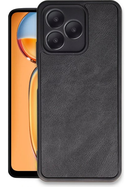 Realme Note 50 4g Kılıf Aras Deri Kapak - Siyah – Darbe Koruma