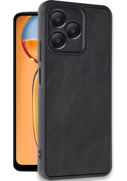 Realme Note 50 4g Kılıf Aras Deri Kapak - Siyah – Darbe Koruma