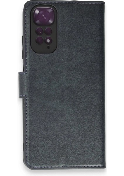 Xiaomi Redmi Note 11 Pro Kılıf Trend S Plus Kapaklı Kılıf - Lacivert – Darbe Koruma