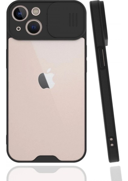 iPhone 13 Kılıf Platin Kamera Koruma Silikon - Siyah – Şık Tasarım
