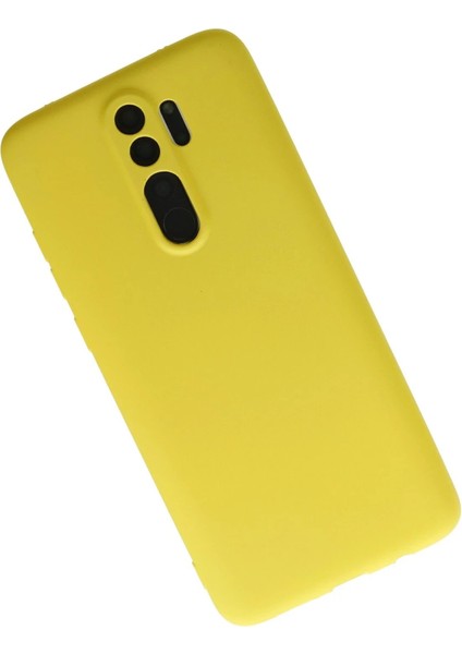 Xiaomi Redmi Note 8 Pro Kılıf First Silikon - Sarı – Darbe Koruma