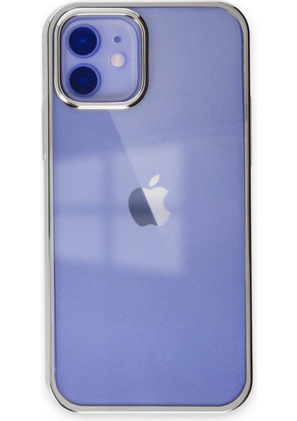 iPhone 12 Kılıf Element Silikon - Gümüş – Darbe Koruma
