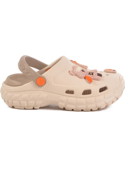 Çocuk Ekru Plaj Terliği Sabo Terlik 960 modelleri