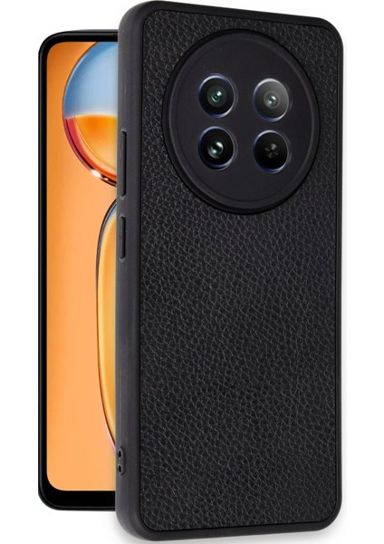 Realme 12 5g Kılıf Aras Deri Kapak - Siyah – Darbe Koruma fiyatları