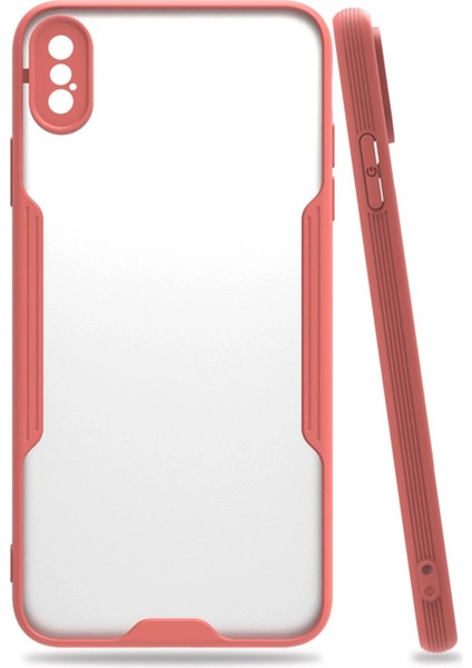 iPhone Xs Max Kılıf Platin Silikon - Pembe – Darbe Koruma
