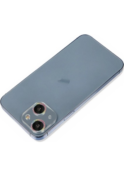 iPhone 13 Mini Shine Kamera Lens Koruma Cam - Rainbow – Darbe Koruma