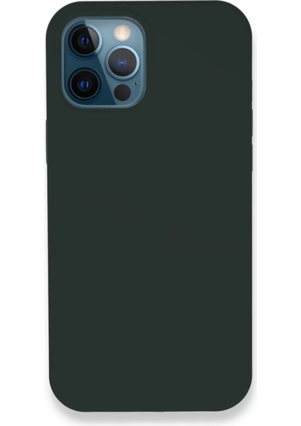 iPhone 12 Pro Kılıf Lansman Legant Silikon - Koyu Yeşil – Darbe Koruma