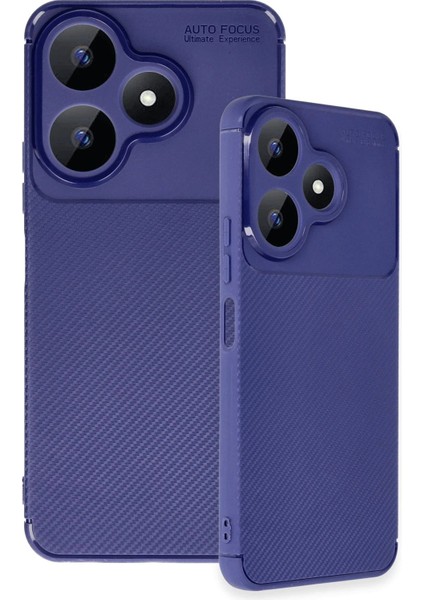 Xiaomi Redmi 13 4g Kılıf Auto Focus Karbon Kapak - Lacivert – Darbe Koruma