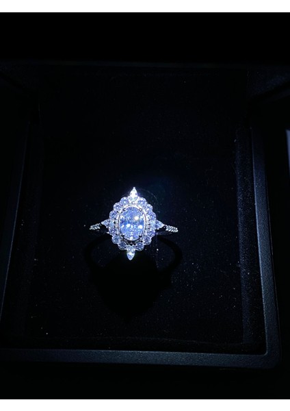 Işıklı Kutuda 925 Ayar Gümüş Vintage Antik Yüzük Evlilik Teklifi Yıl Dönümü Sevgili Hediyesi modelleri