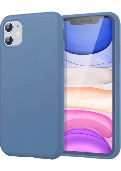 iPhone 11 Kılıf First Silikon - Mavi – Darbe Koruma