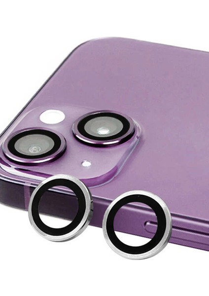 iPhone 14 Plus Raze Metal Kamera Lens - Gümüş – Kamera Koruma