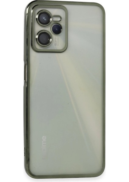 Realme C35 Kılıf Razer Lensli Silikon - Yeşil – Darbe Koruma