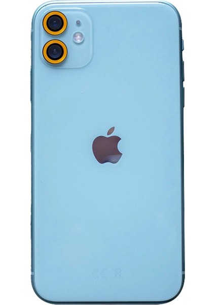 iPhone 11 Neon Fosforlu Kamera Lens - Sarı – Darbe Koruma