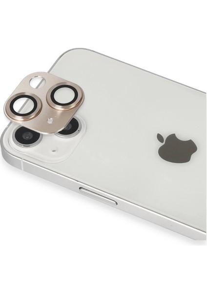 iPhone 13 Pers Alüminyum Kamera Lens - Gold – Darbe Koruma