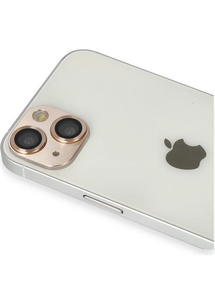 iPhone 13 Pers Alüminyum Kamera Lens - Gold – Darbe Koruma