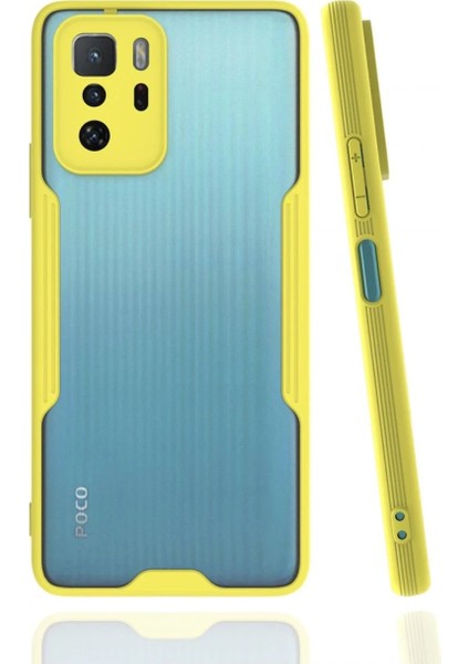 Xiaomi Poco X3 Gt Kılıf Platin Silikon - Sarı – Darbe Koruma