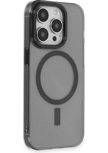iPhone 14 Pro Max Kılıf Anka Pc Magneticsafe Sert Metal Kapak - Siyah – Darbe Koruma