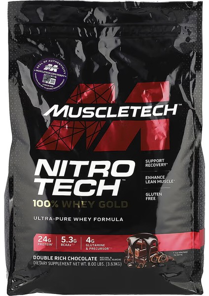 Nitro-Tech Whey Protein Ultra %100 Whey Gold 4,5 kg - 110 Servis (Abd Versiyon)