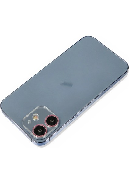 iPhone 12 Shine Kamera Lens Koruma Cam - Pembe – Darbe Koruma