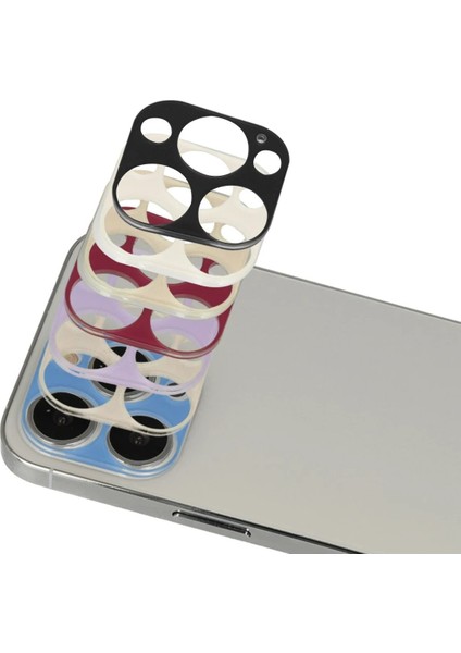 Iphone 13 Pro Max Rainbow Kamera Lens Koruma Cam Aksesuar – Darbe Koruma