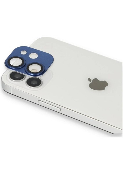 iPhone 11 Pers Alüminyum Kamera Lens - Lacivert – Darbe Koruma