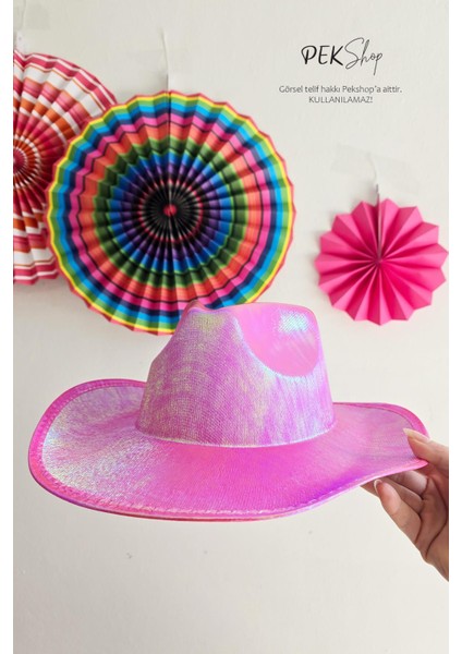 Pembe Kovboy Şapkası