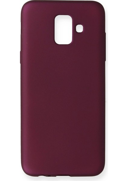 Samsung Galaxy A6 2018 Kılıf First Silikon - Mürdüm – Darbe Koruma