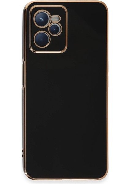 Realme C35 Kılıf Volet Silikon - Siyah – Darbe Koruma