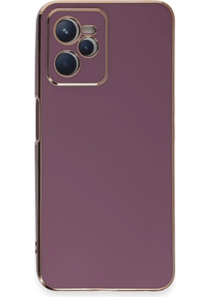 Realme C35 Kılıf Volet Silikon - Mor – Darbe Koruma