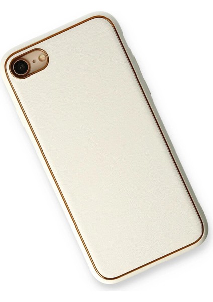 iPhone 7 Kılıf Coco Deri Silikon Kapak - Beyaz – Darbe Koruma modelleri