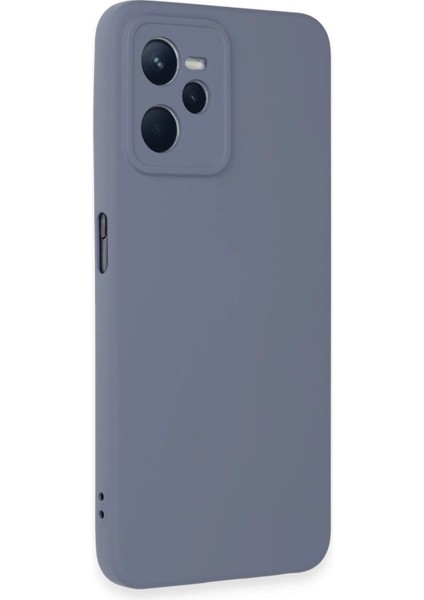 Realme C35 Kılıf Nano Içi Kadife Silikon - Gri – Darbe Koruma fiyatları