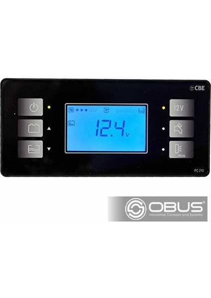 Obus Karavan Kontrol Paneli Şarjlı Cbe Pc 210 22A+10LU Sigorta Kutusu
