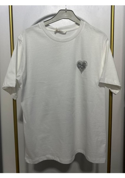 Kadın T-Shirt Kalp