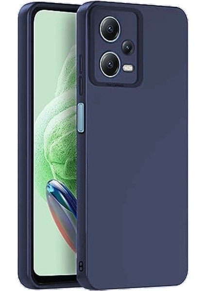 Xiaomi Redmi Note 12 Pro 5g Kılıf Nano Içi Kadife Silikon - Lacivert – Darbe Koruma