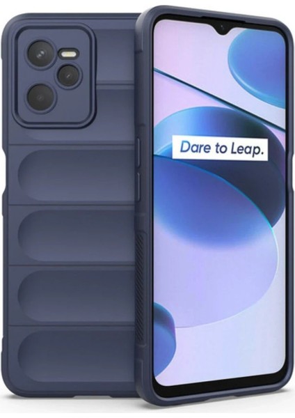 Realme C35 Kılıf Optimum Silikon - Lacivert – Darbe Koruma