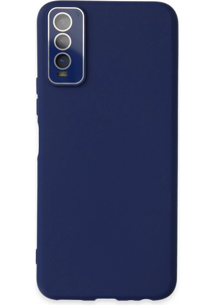 Vivo Y11S Kılıf Lansman Glass Kapak - Sky Blue – Darbe Koruma