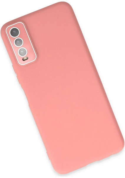 Vivo Y11S Kılıf Lansman Glass Kapak - Pembe – Darbe Koruma modelleri