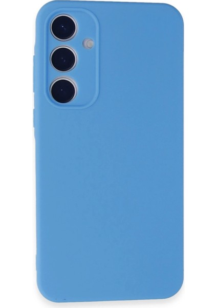 Samsung Galaxy A35 5g Kılıf Nano Içi Kadife Silikon - Mavi